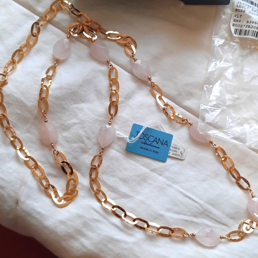 Toscana Rose Quartz Necklace